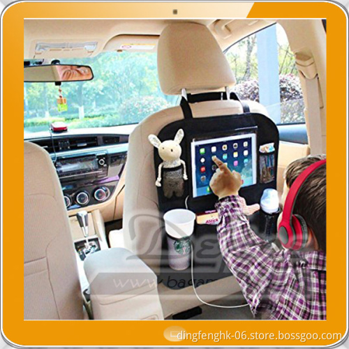 Car Seat Organizer With Touch Screen Pocket